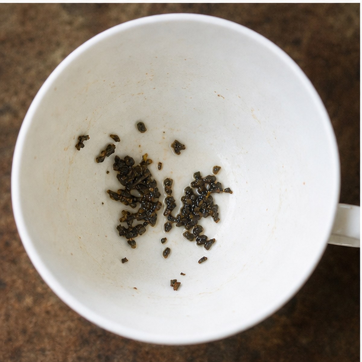 Butterfly tea leaves cup variation two