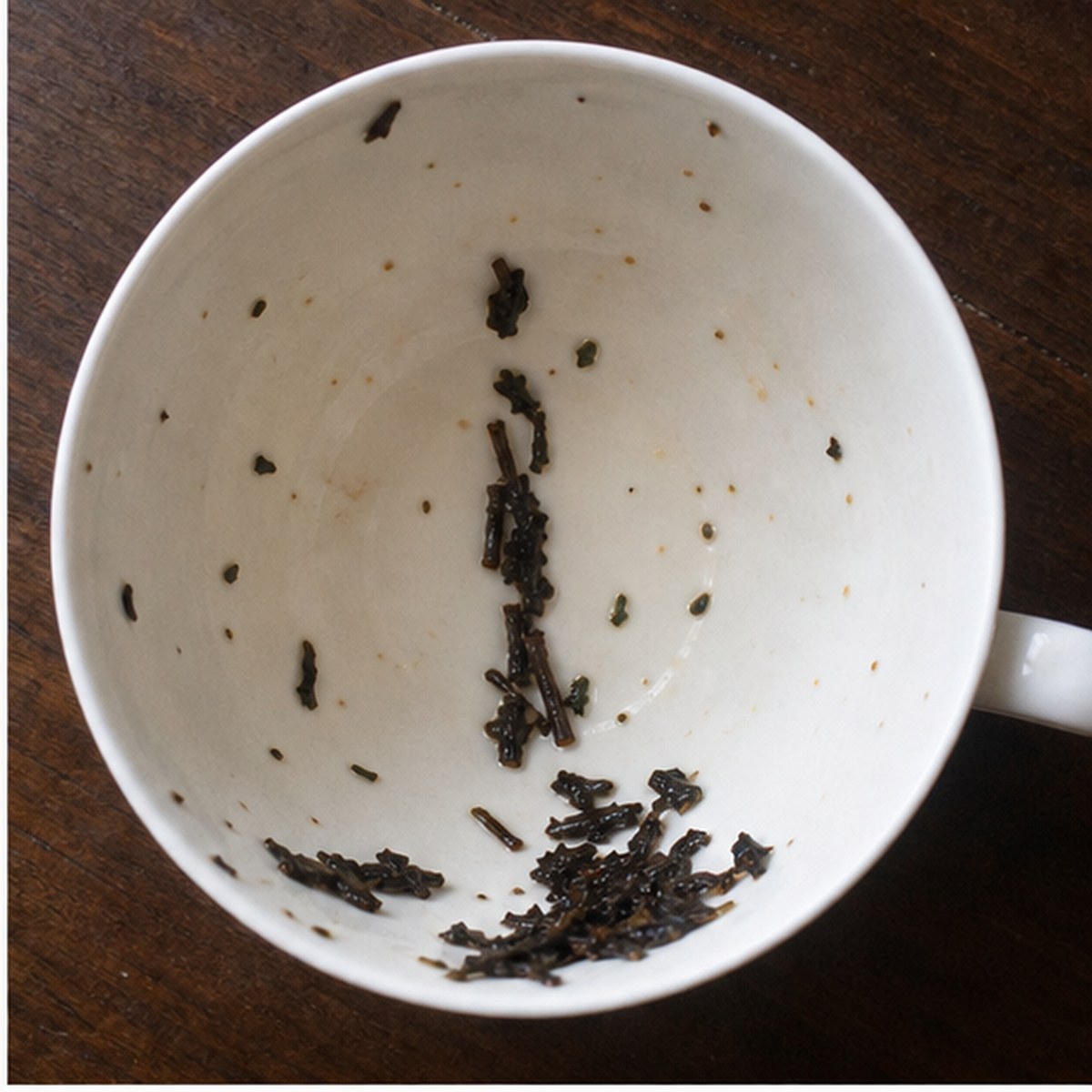 Candle tea leaves cup variation one
