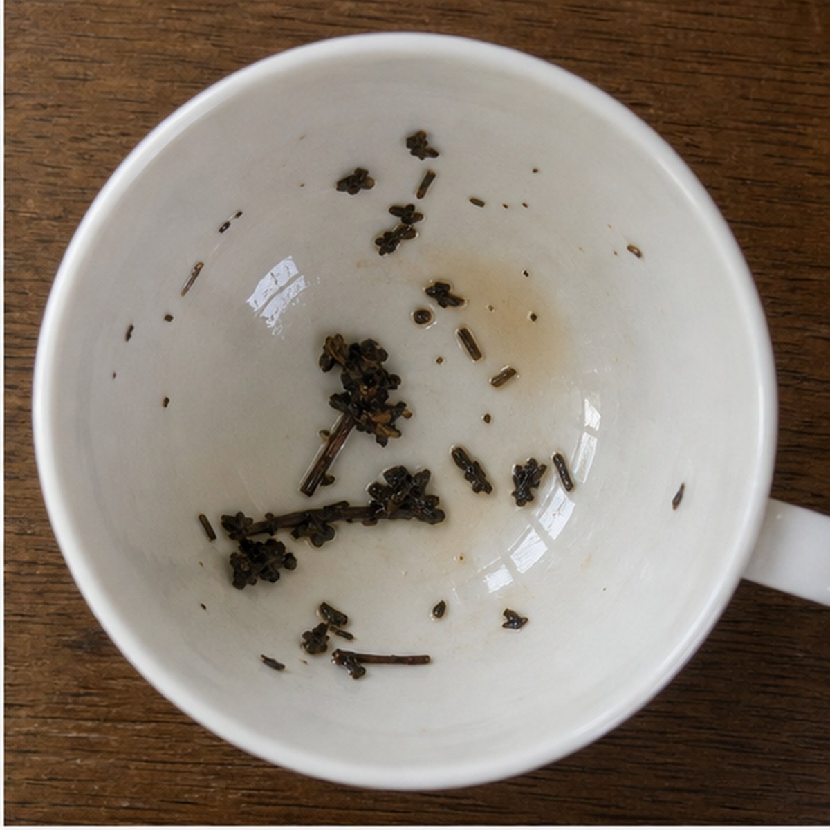 Carpenter At Work tea leaves cup variation one
