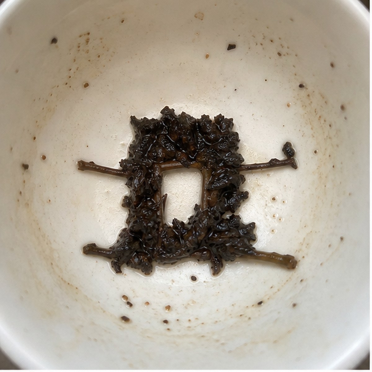 Carrying Chair tea leaf reading cup example