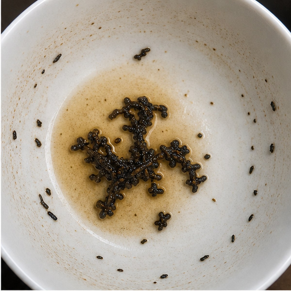 Carving tea leaves cup variation one