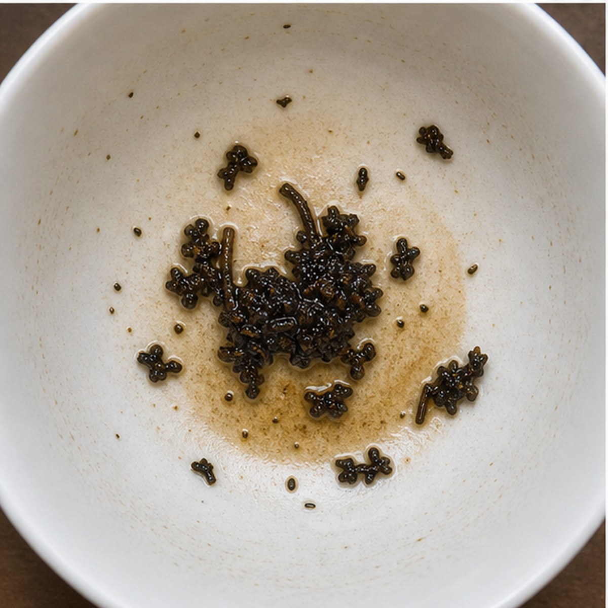 Carving tea leaves cup variation two