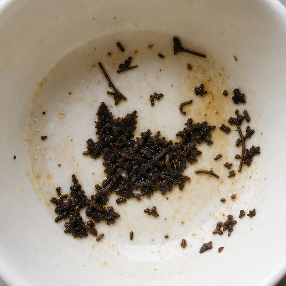Cat tea leaves cup variation two