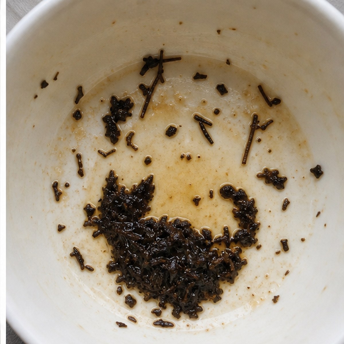 Cat tea leaves cup variation three