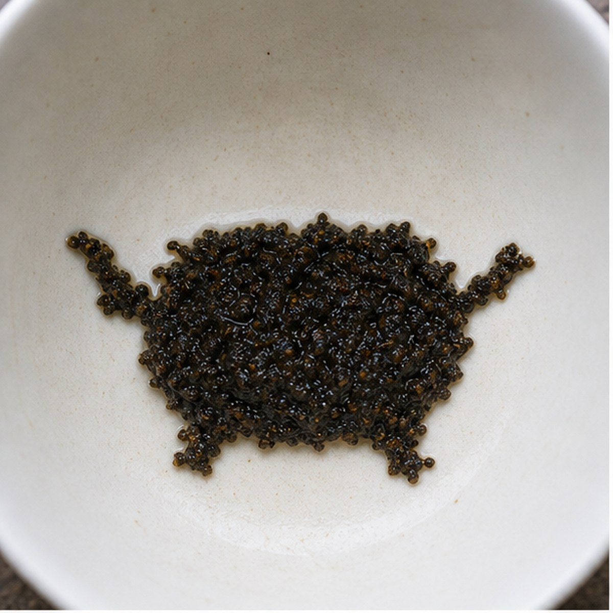 Cauldron tea leaf reading cup example