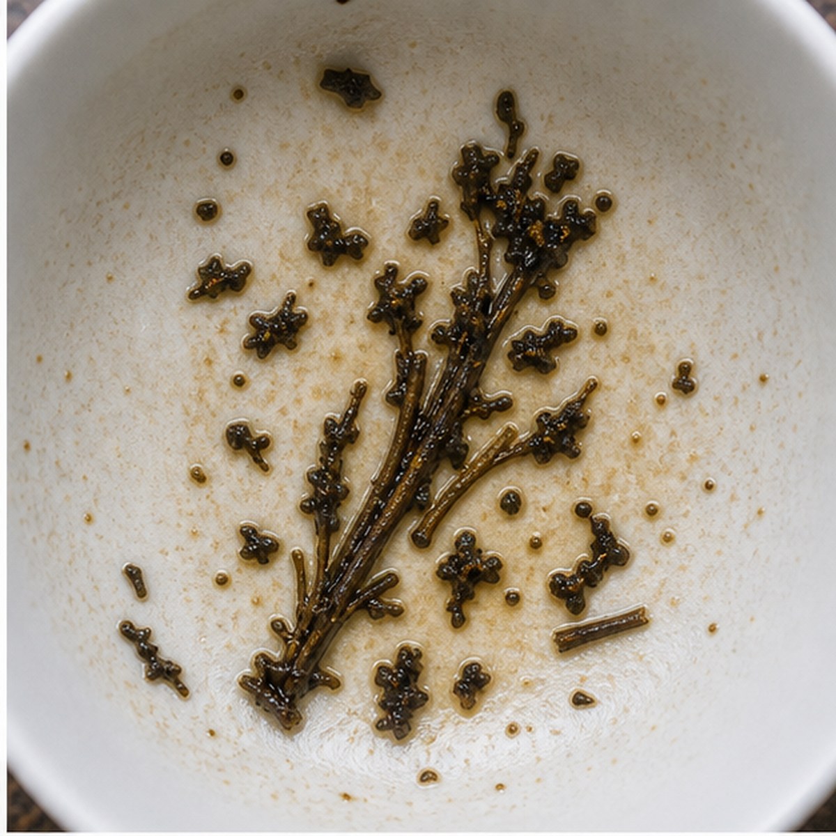 Celery tea leaves cup variation one