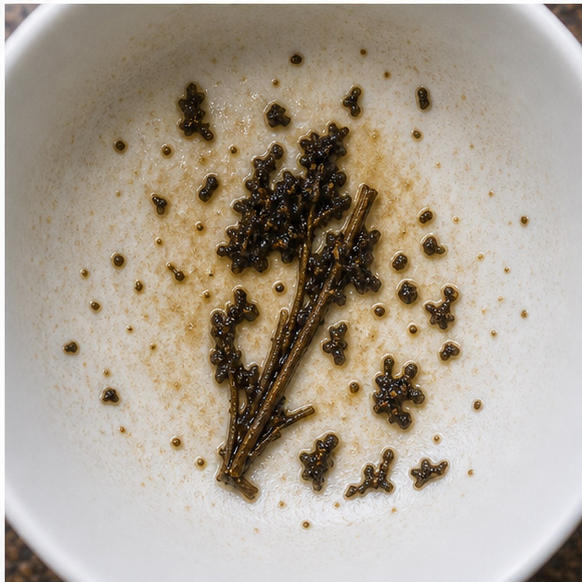 Celery tea leaves cup variation three