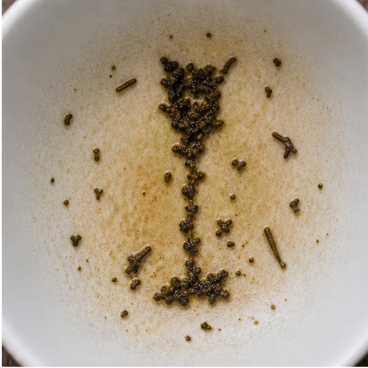 Champagne Glass tea leaves cup variation one