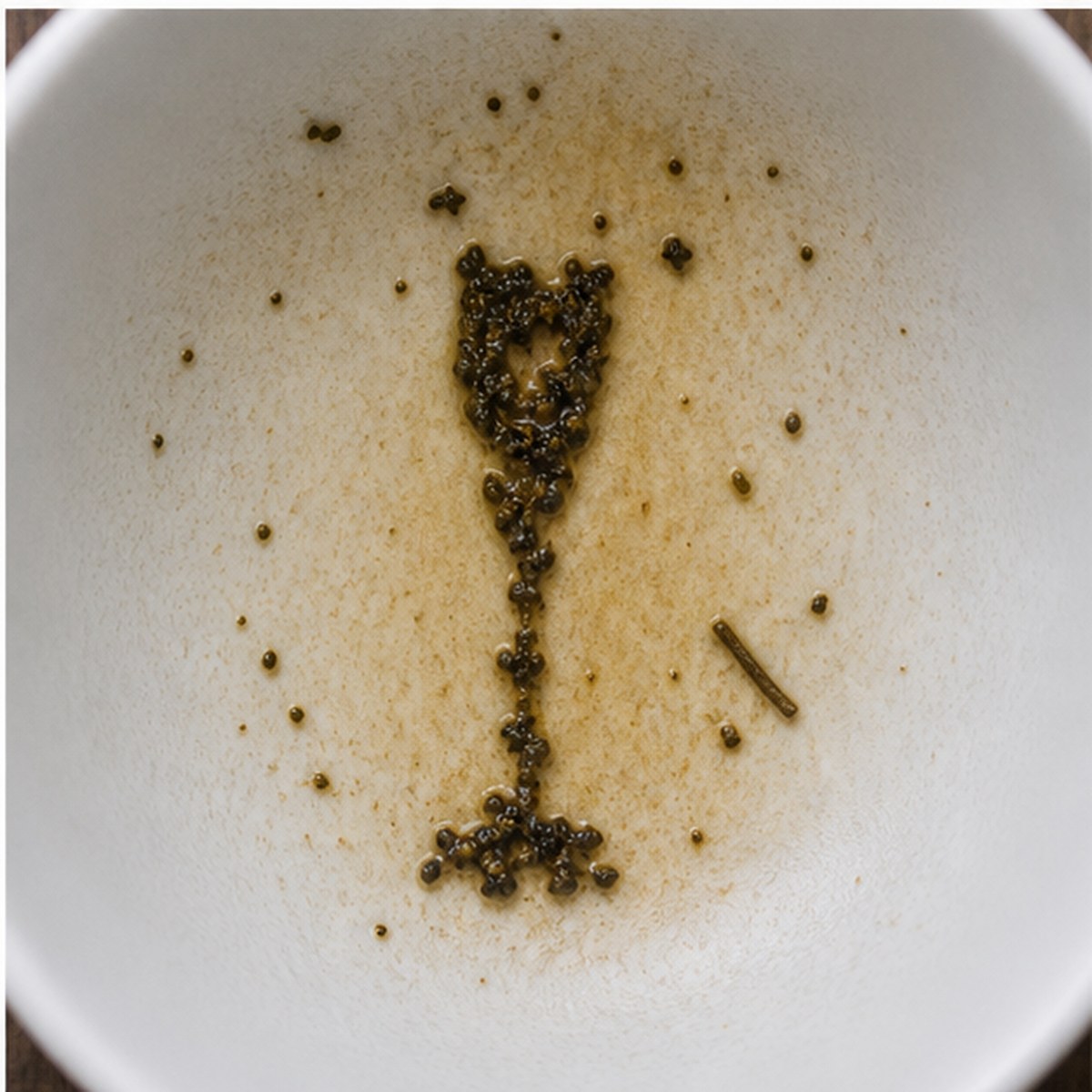 Champagne Glass tea leaves cup variation three