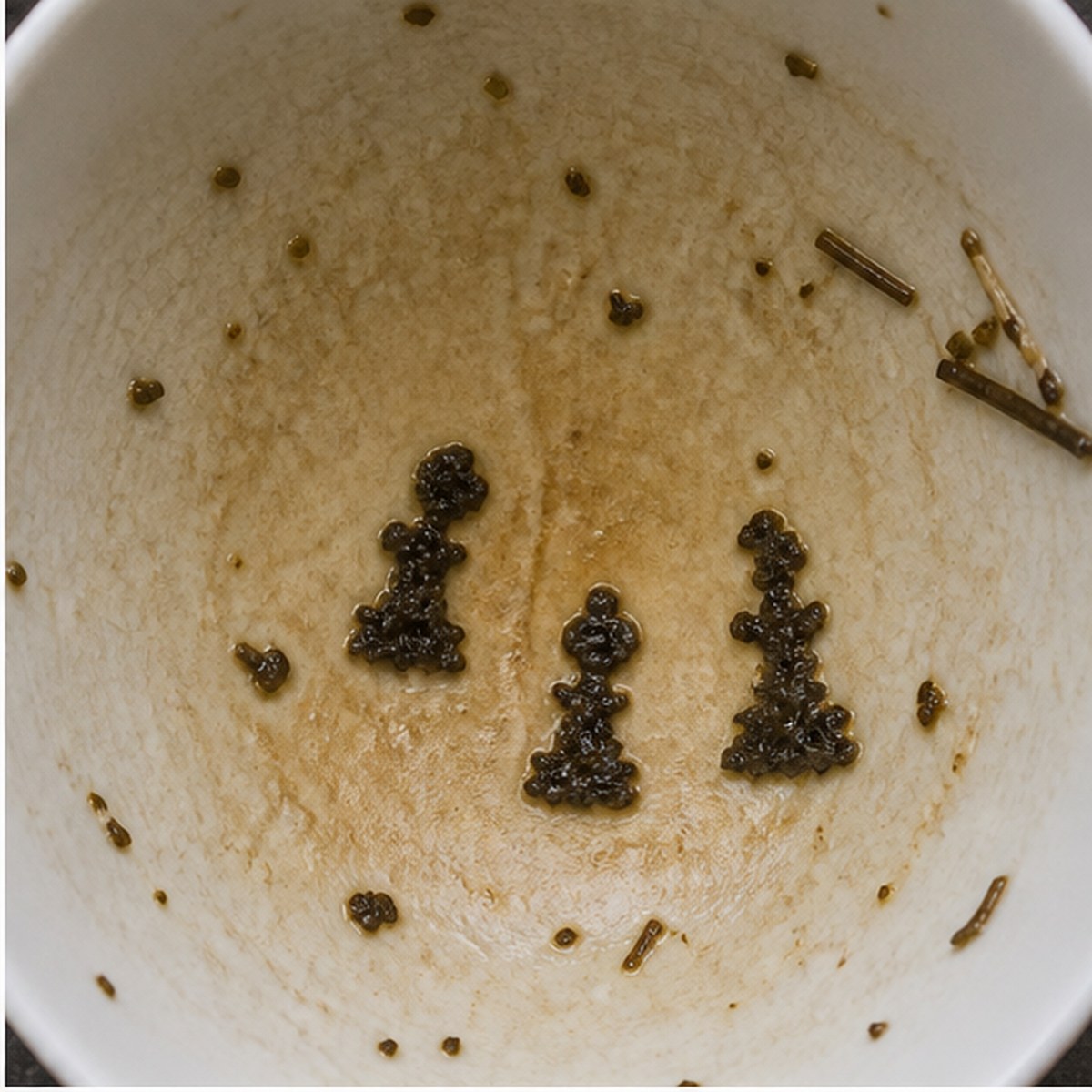 Chessmen tea leaves cup variation one