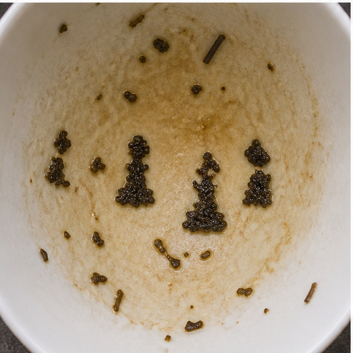 Chessmen tea leaves cup variation two
