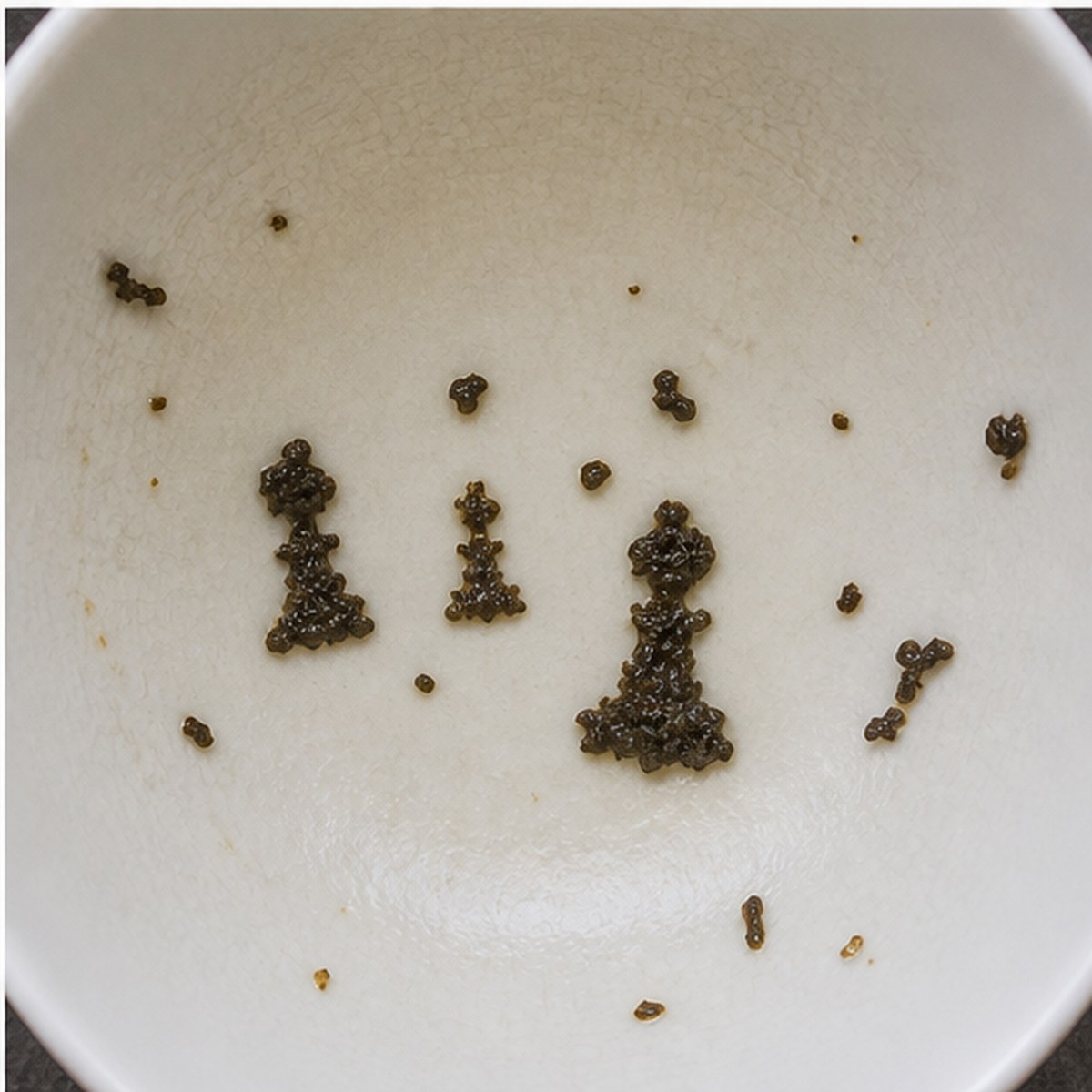 Chessmen tea leaves cup variation three