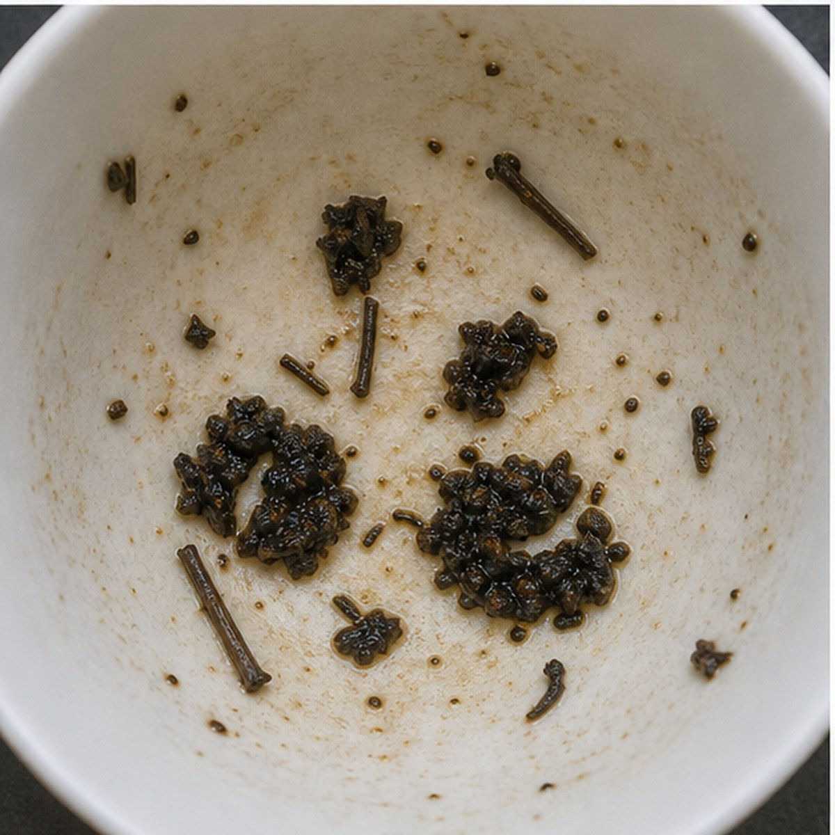 Chestnuts tea leaves cup variation two
