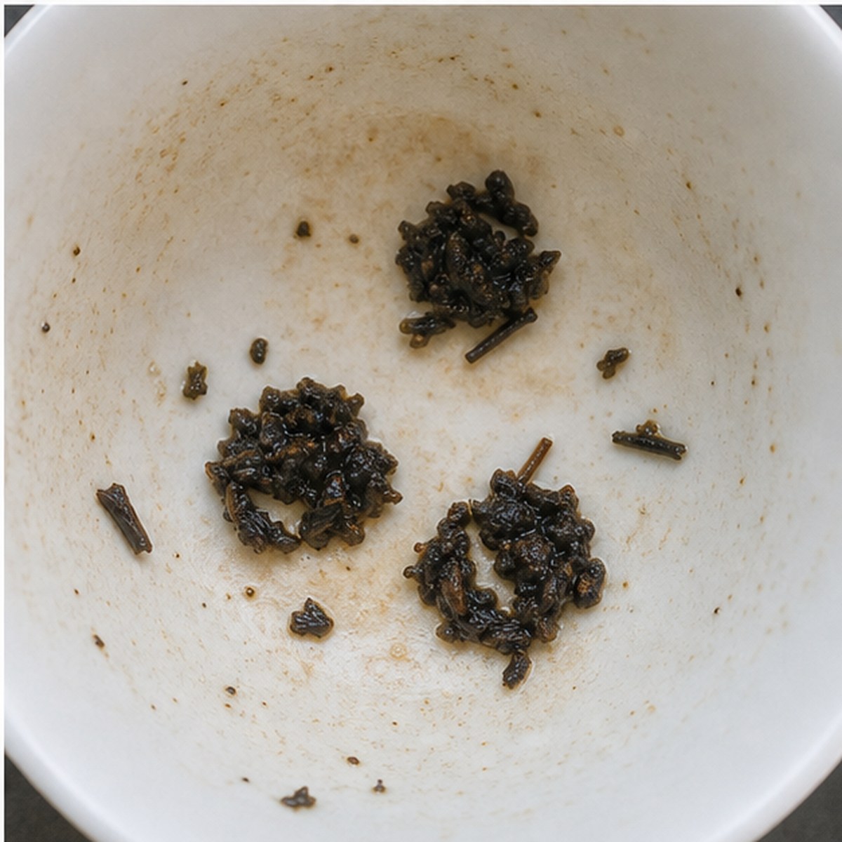 Chestnuts tea leaves cup variation three