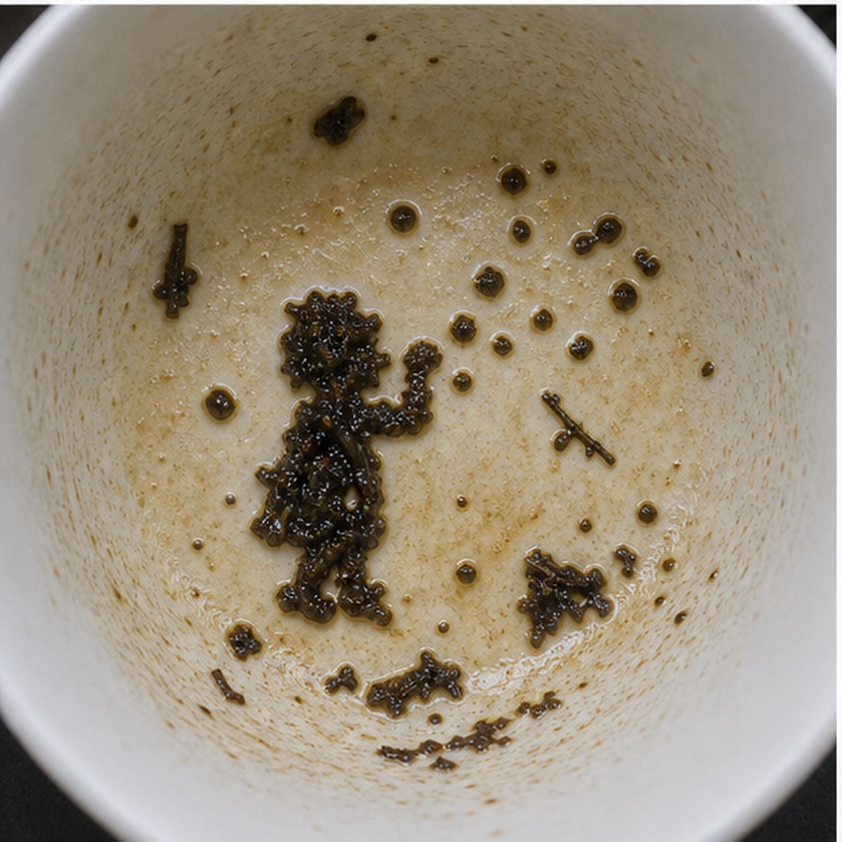 Child Blowing Soap Bubbles tea leaves cup variation two