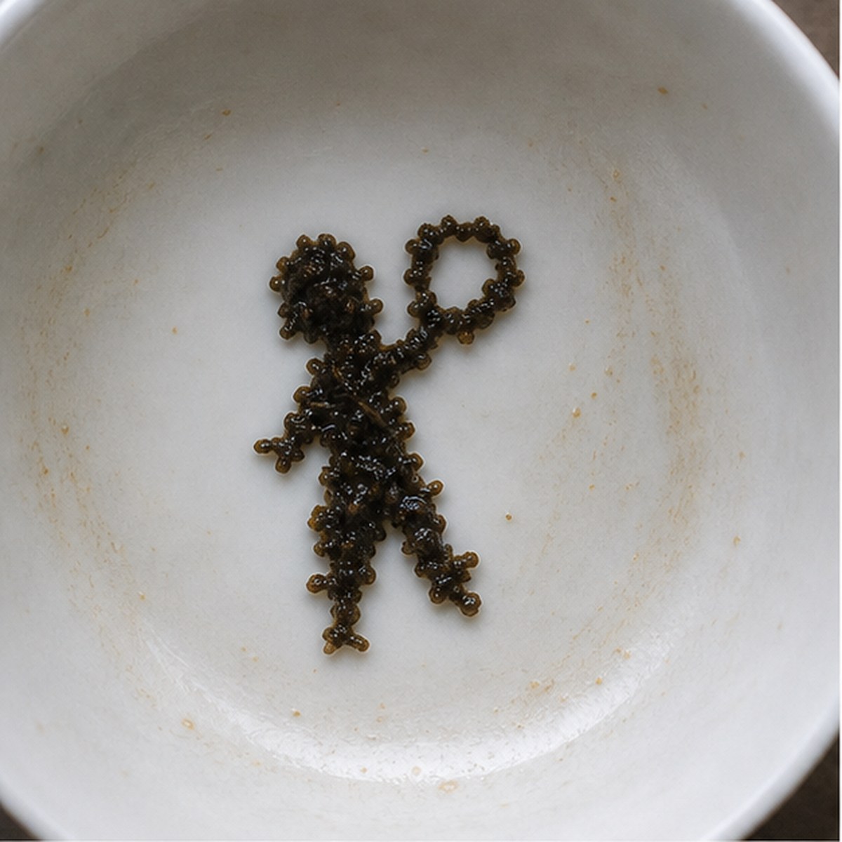 Child With Tambourine tea leaf reading cup example