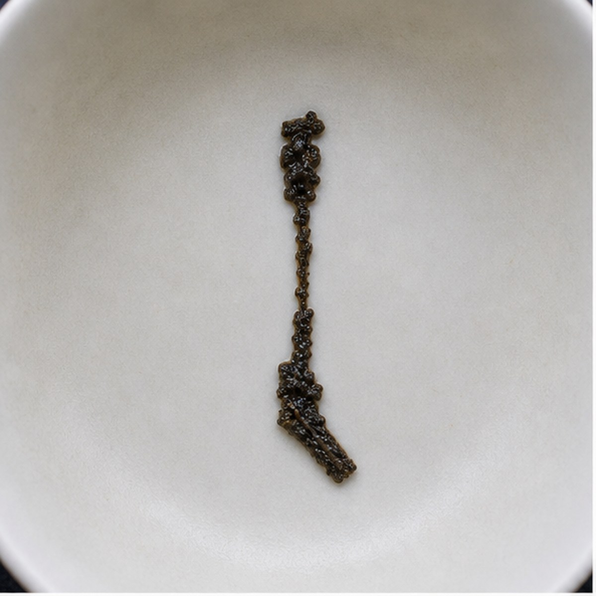 Chisel tea leaf reading cup example
