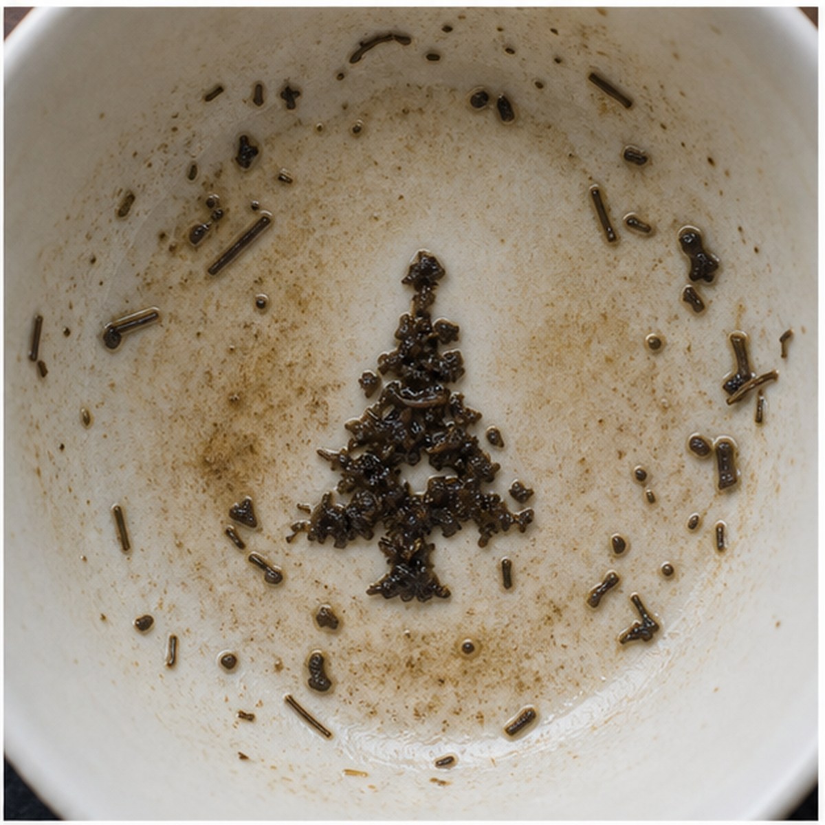 Christmas Tree tea leaves cup variation one