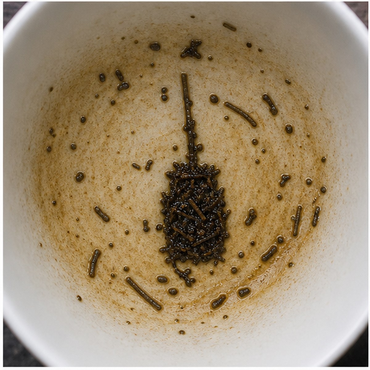 Churning tea leaves cup variation two