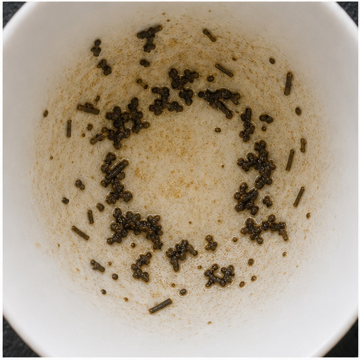 Circle tea leaves cup variation two