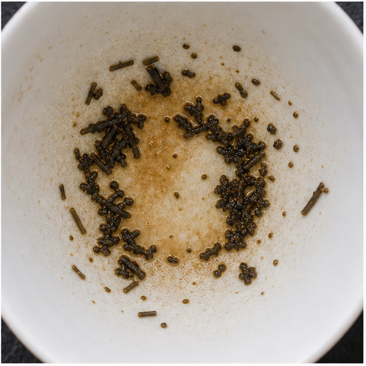 Circle tea leaves cup variation three