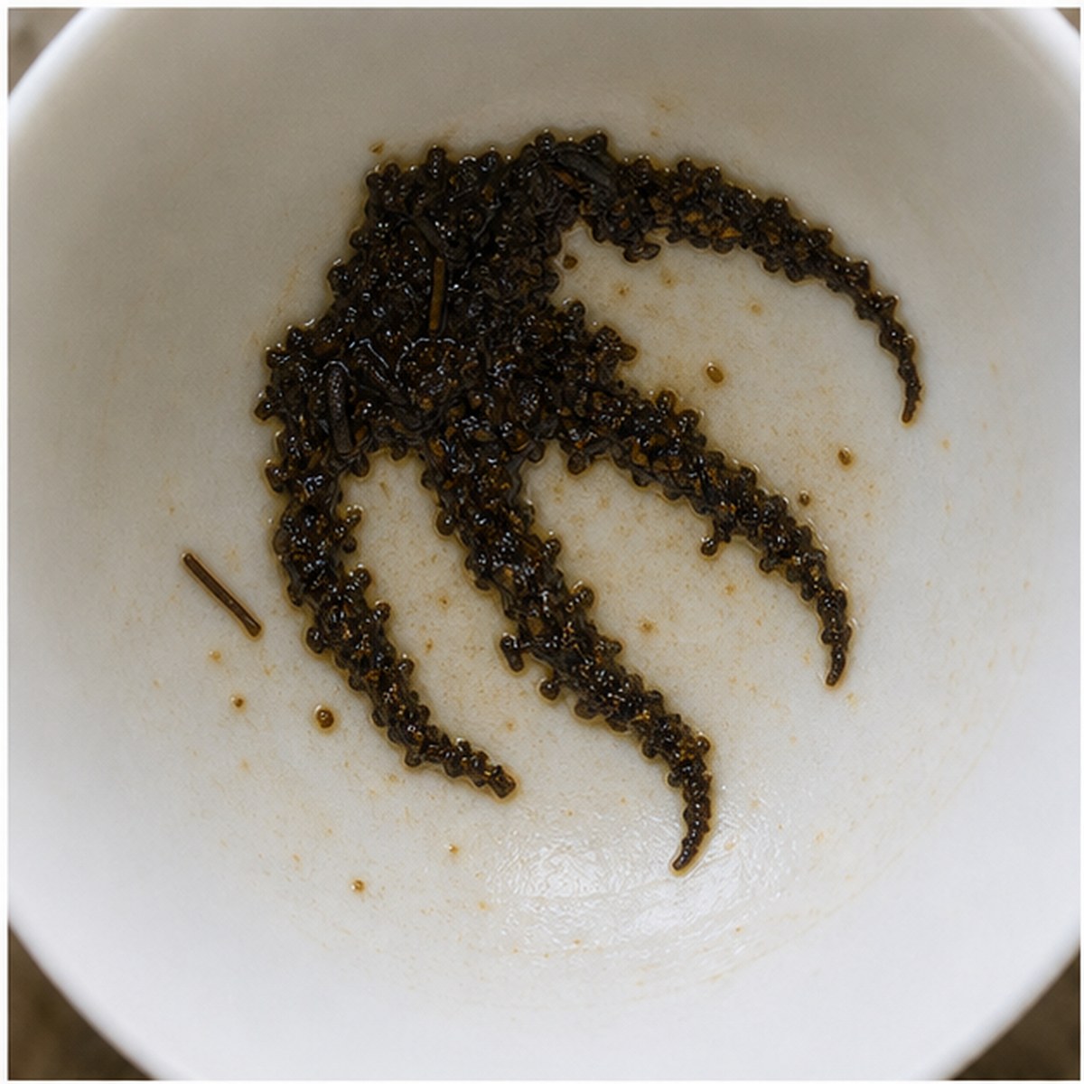 Claw tea leaf reading cup example