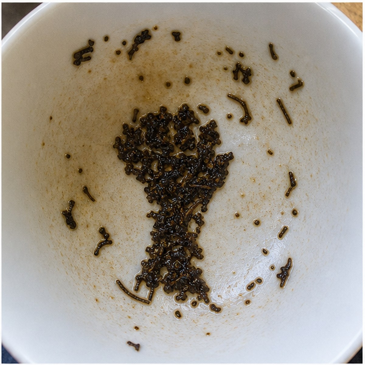 Clenched Hand tea leaves cup variation one
