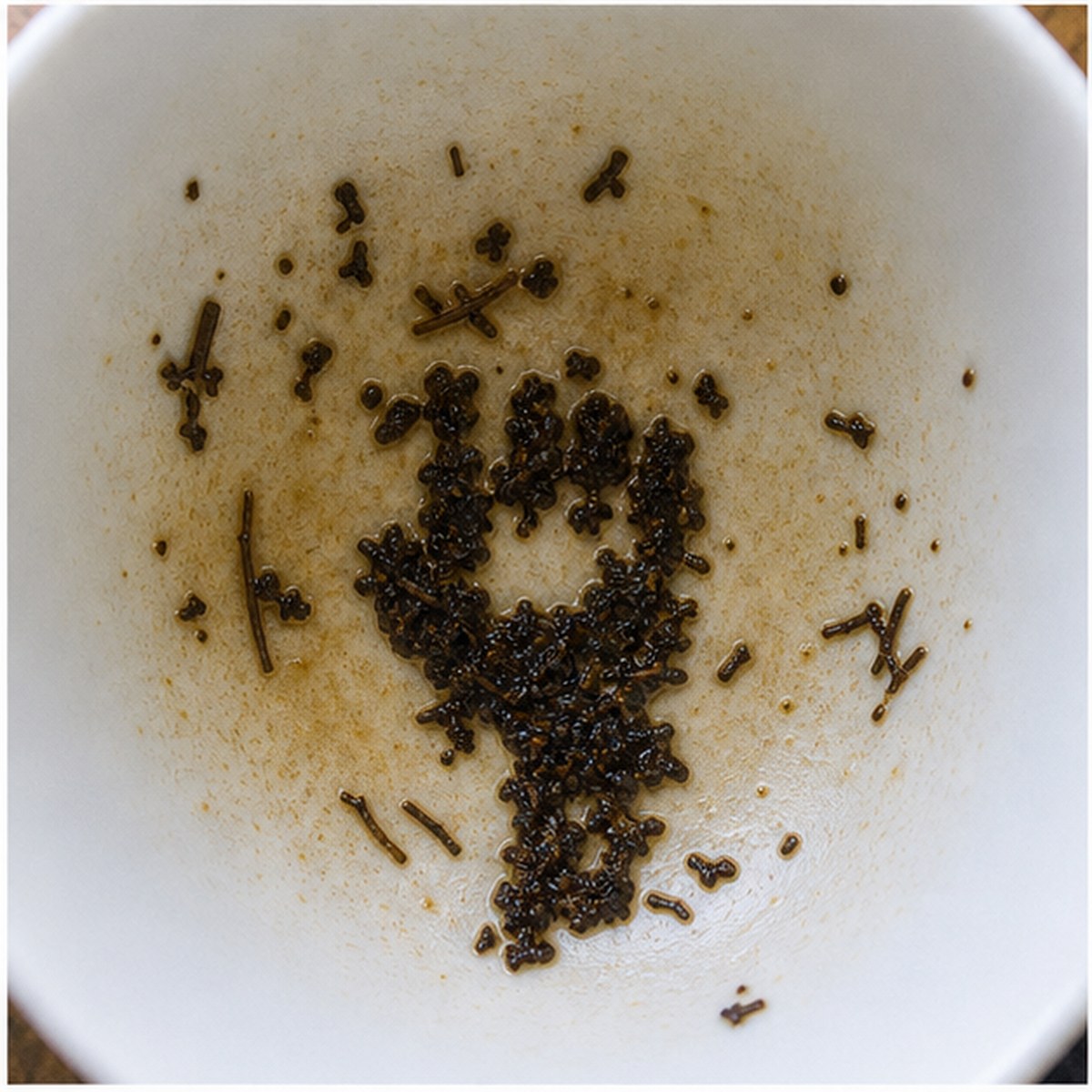Clenched Hand tea leaves cup variation two