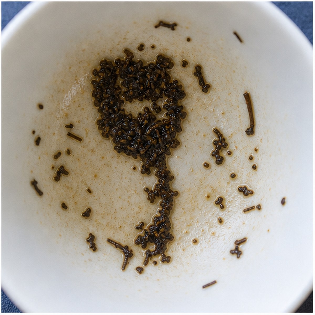 Clenched Hand tea leaves cup variation three