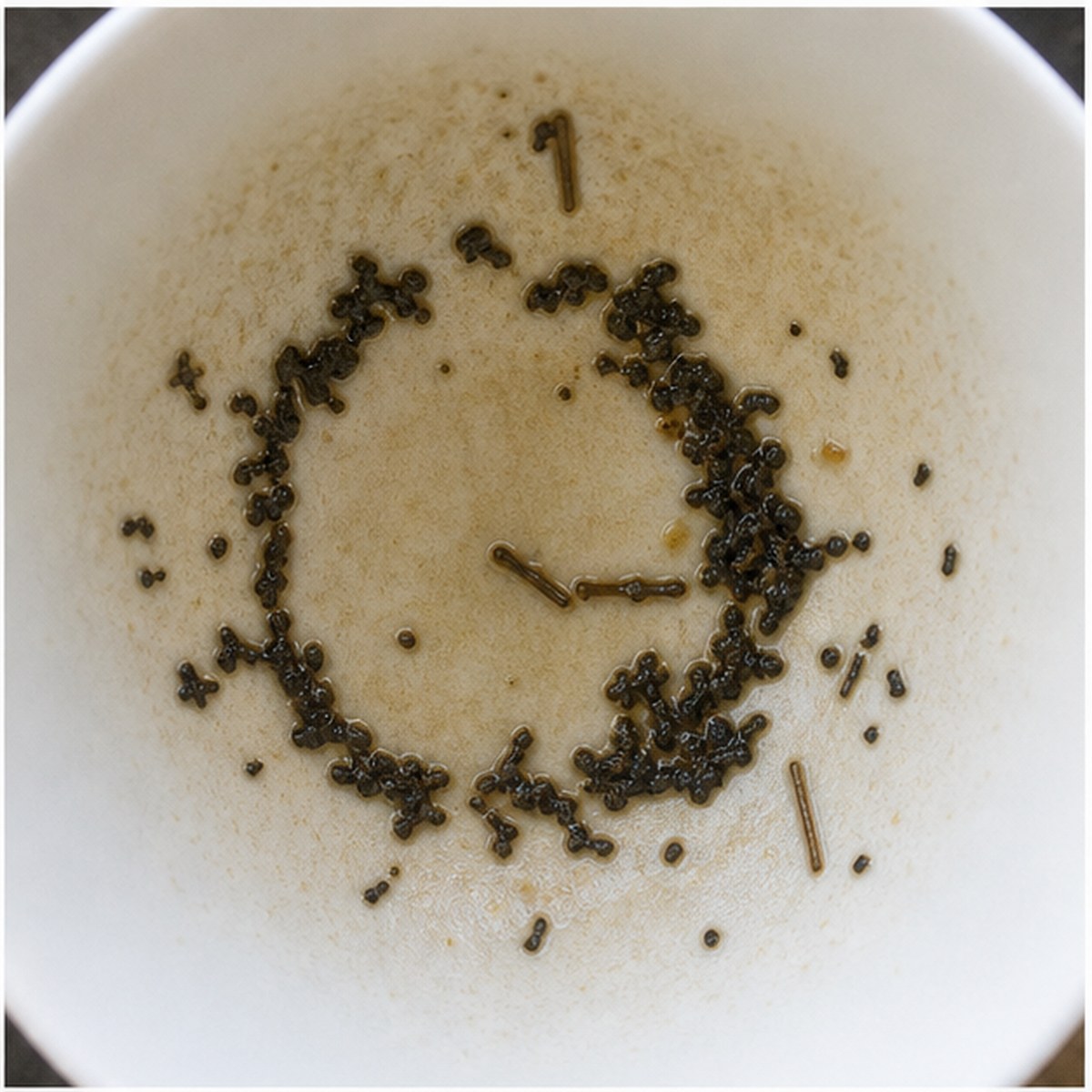 Clock tea leaves cup variation one