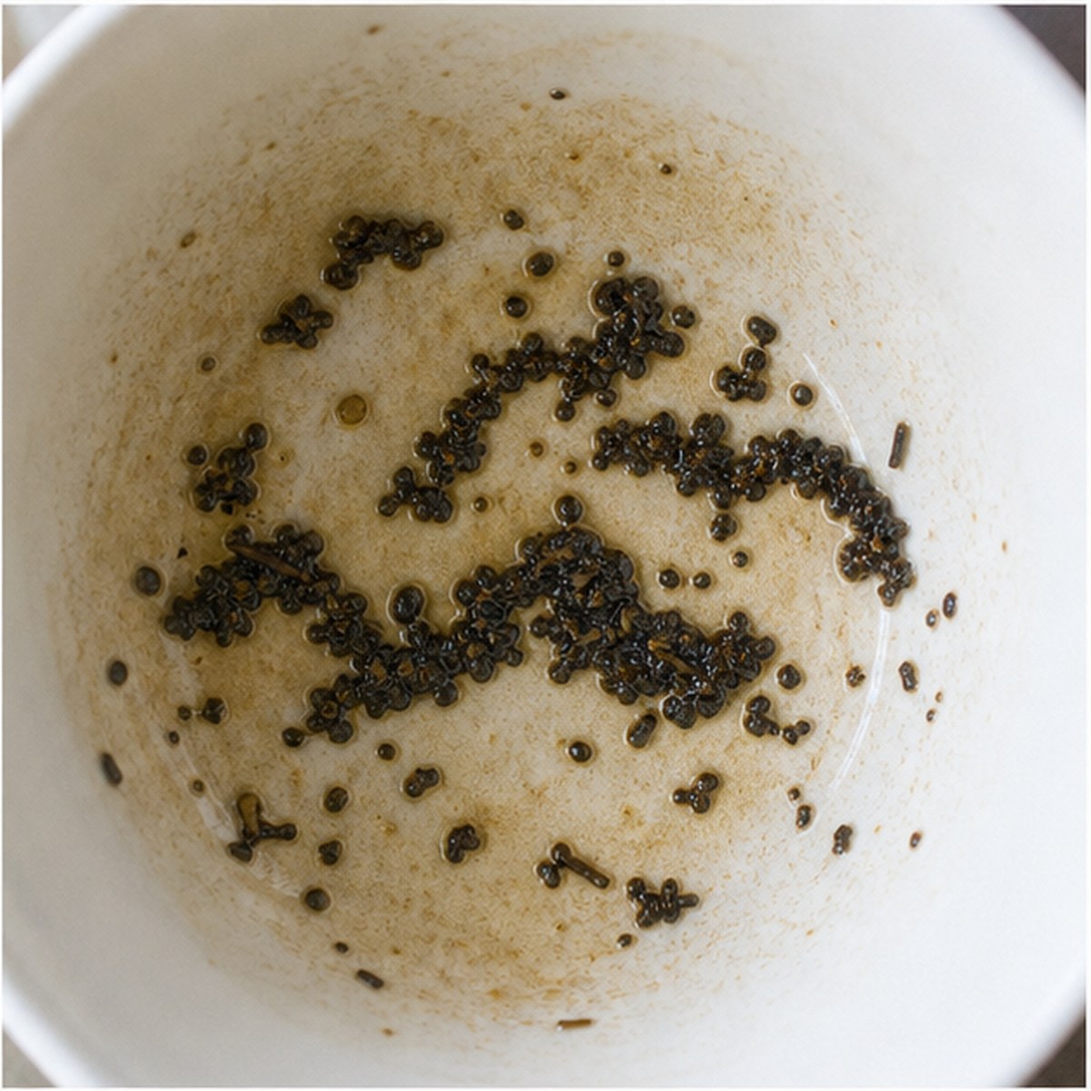 Clouds tea leaves cup variation one