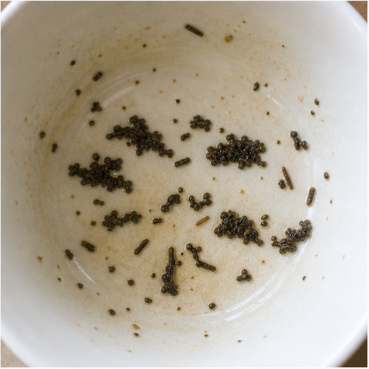 Clouds tea leaves cup variation three