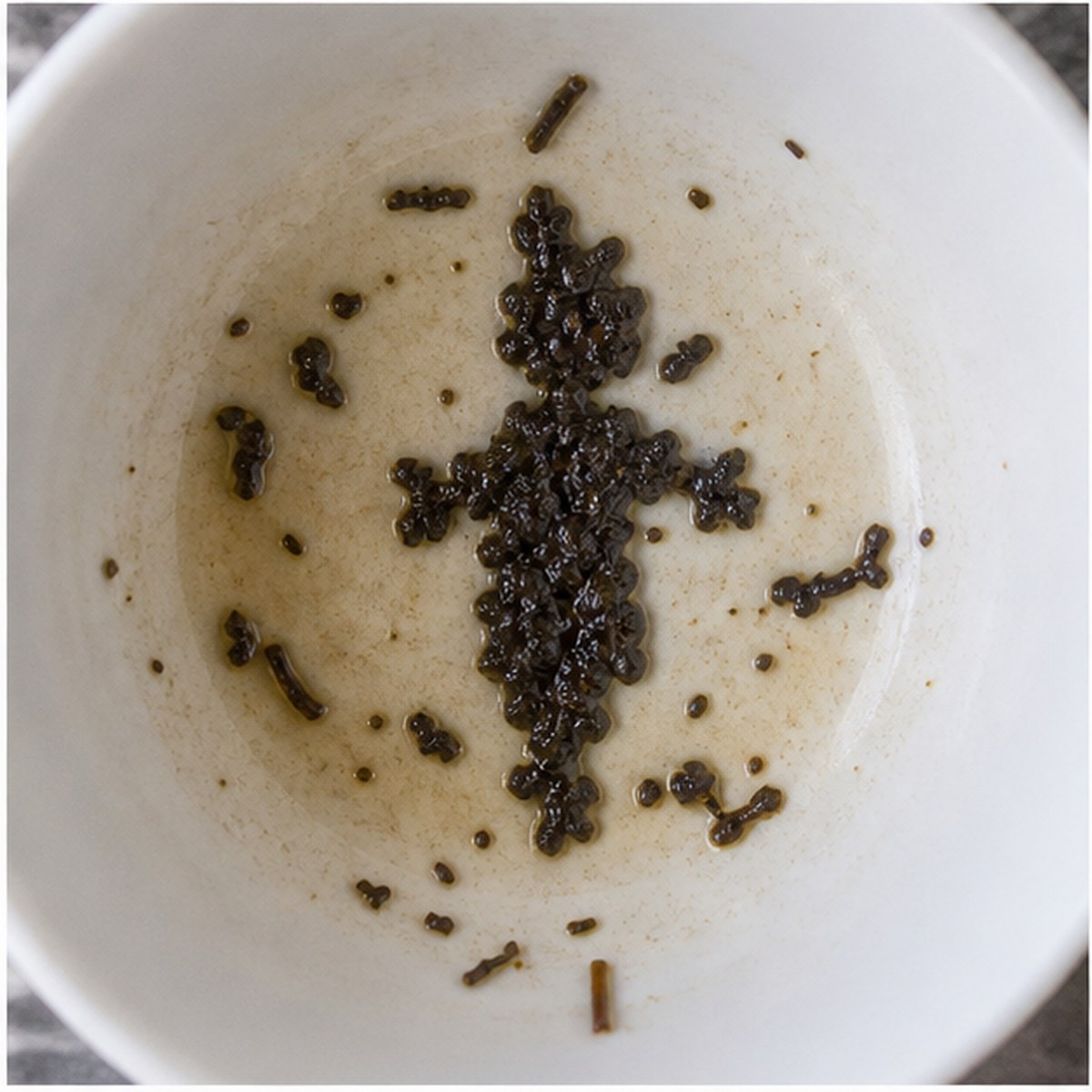 Clown tea leaves cup variation two