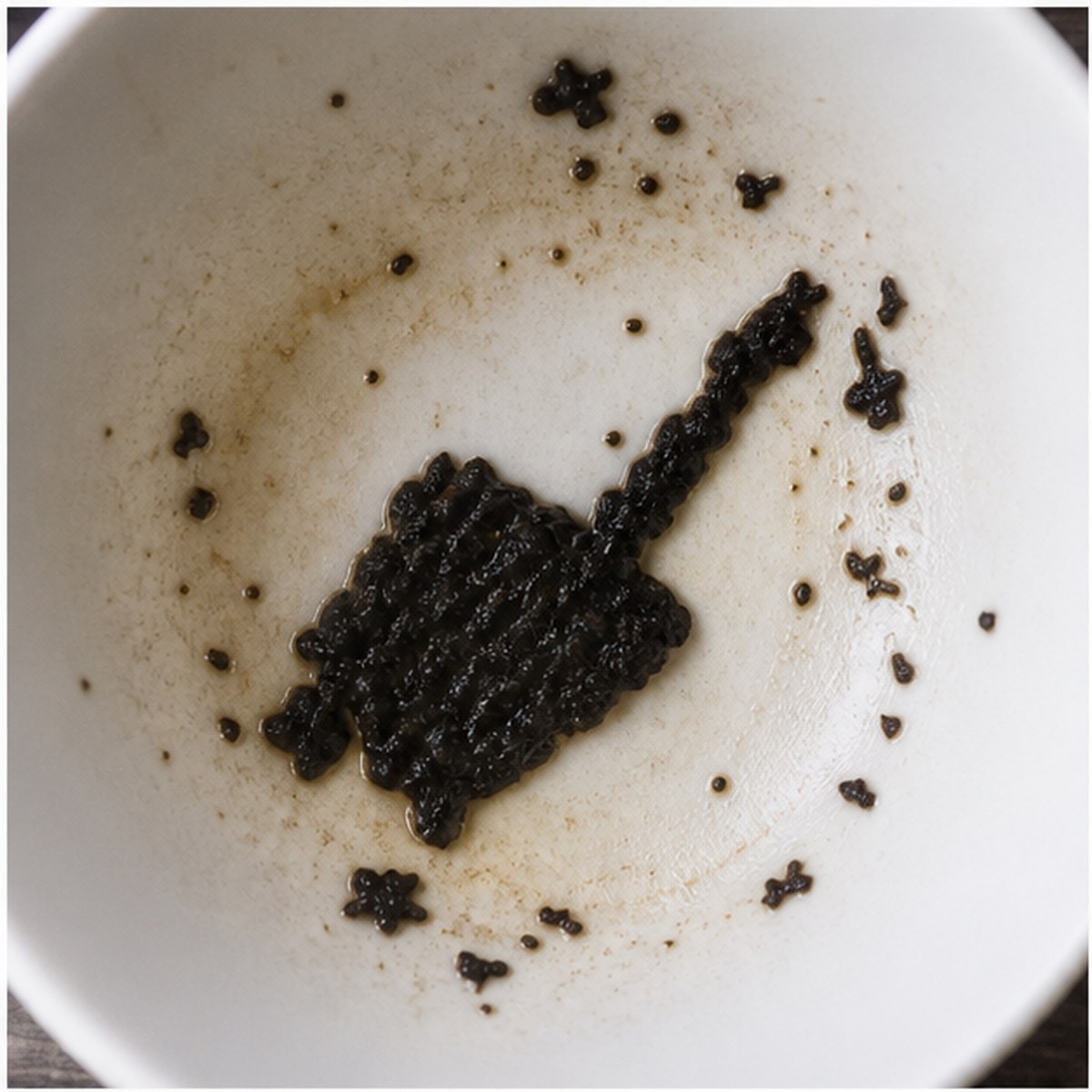 Coal-Scoop tea leaf reading cup example