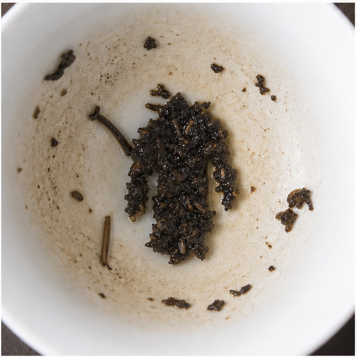 Coat tea leaves cup variation two