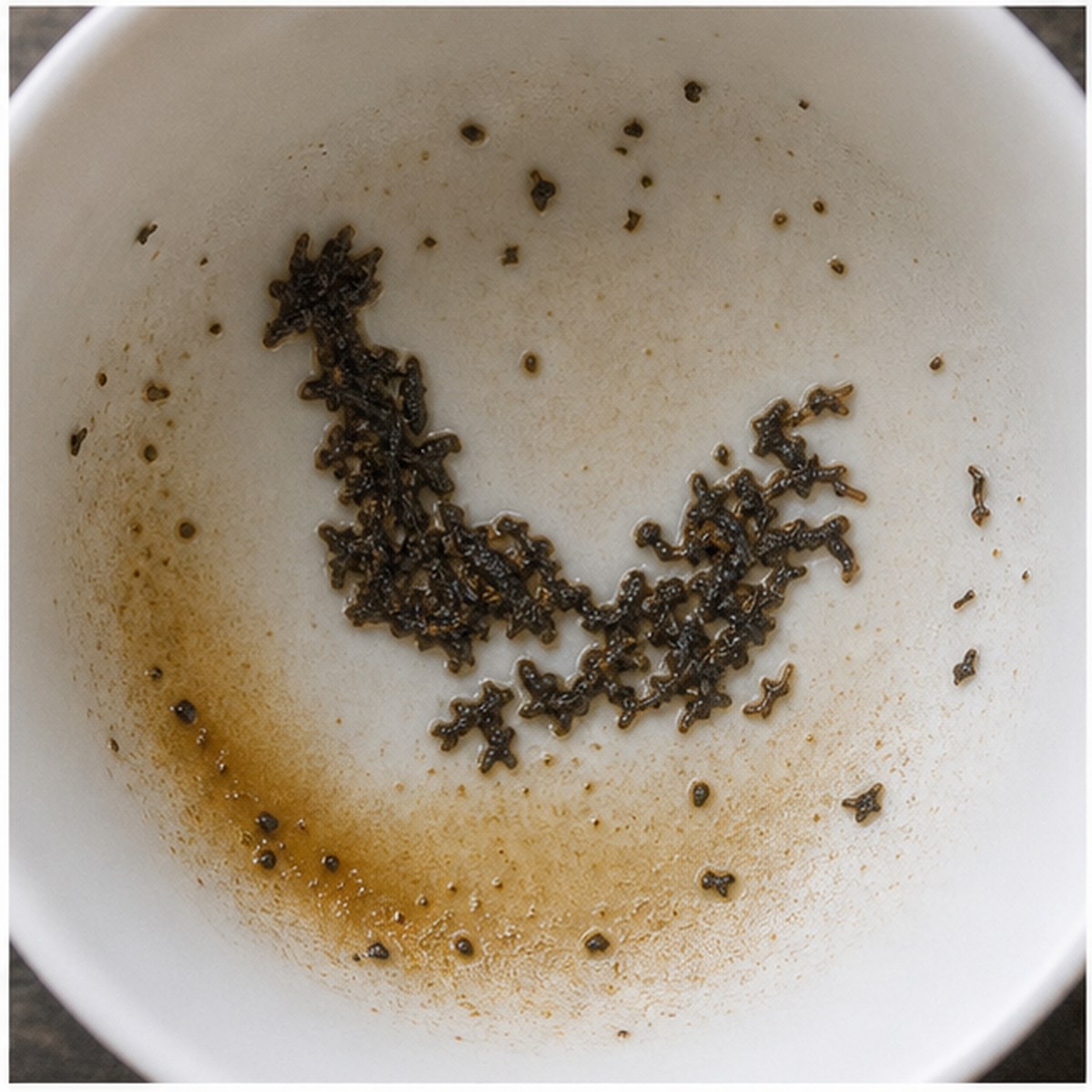 Cock tea leaves cup variation two