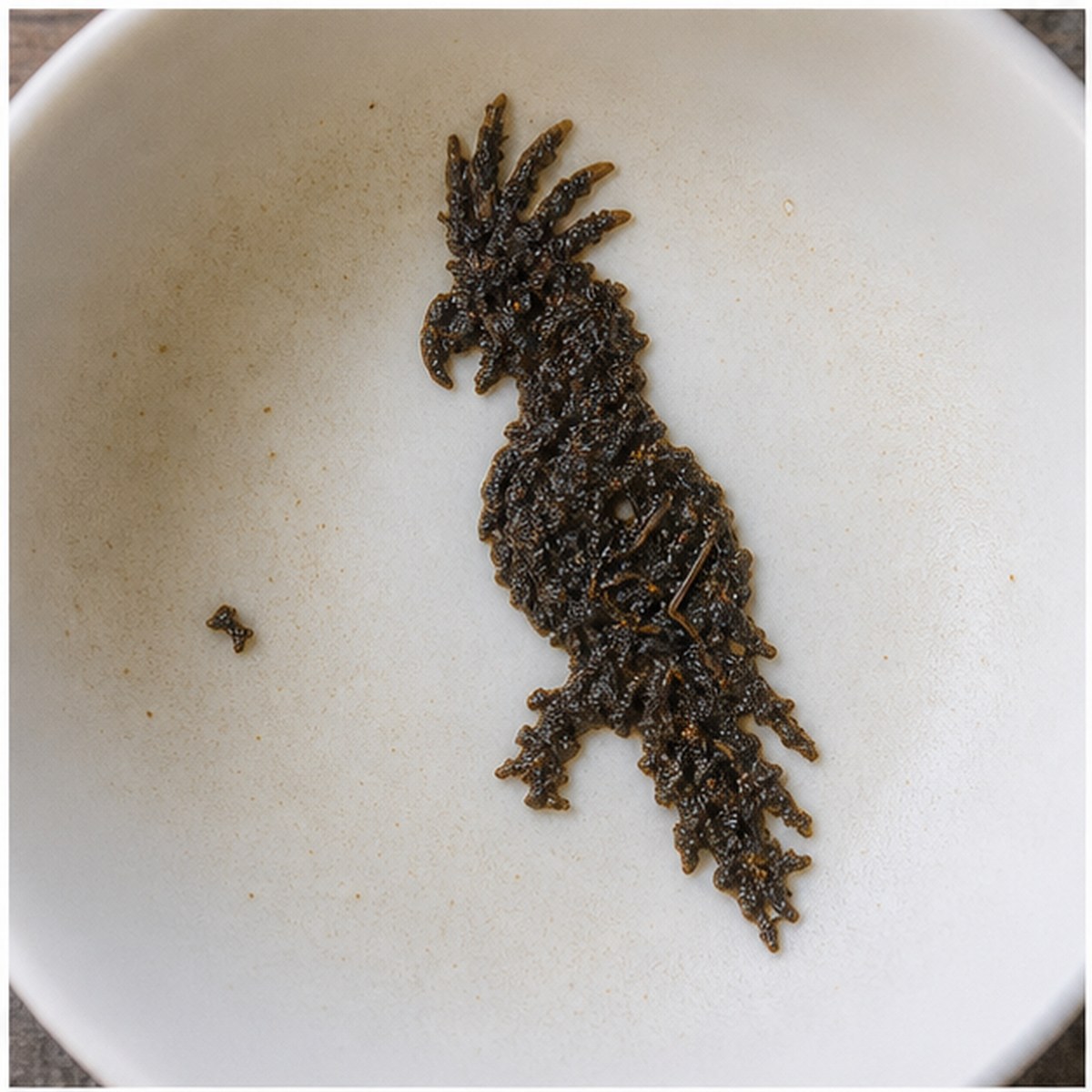 Cockatoo tea leaf reading cup example