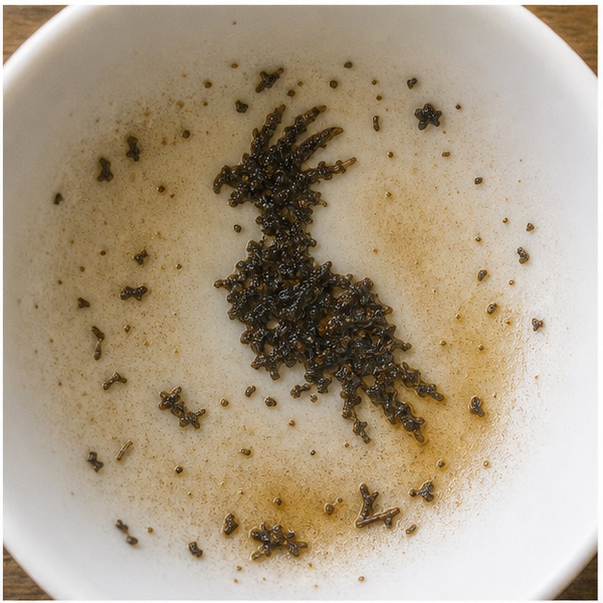 Cockatoo tea leaves cup variation one