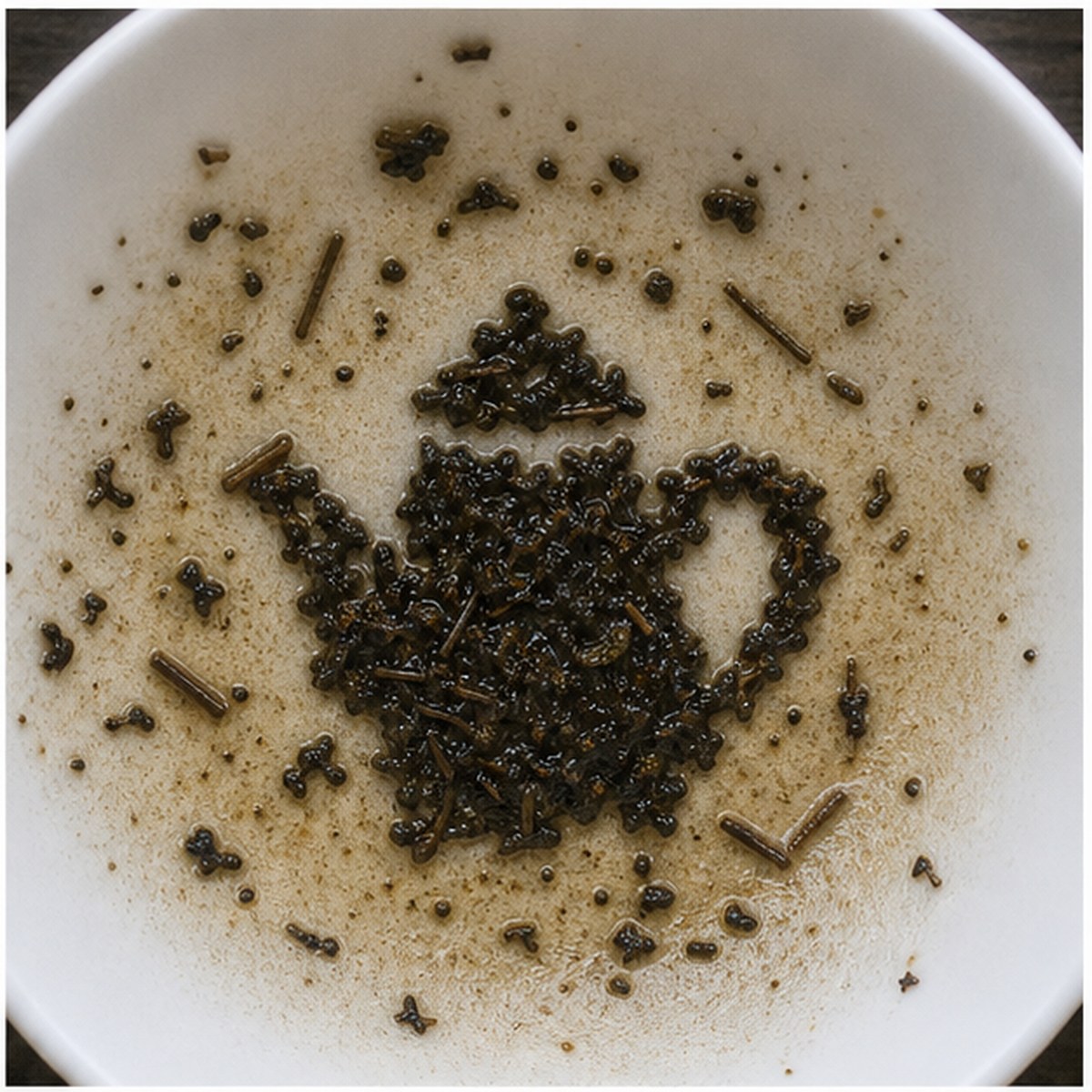 Coffee Pot tea leaves cup variation one