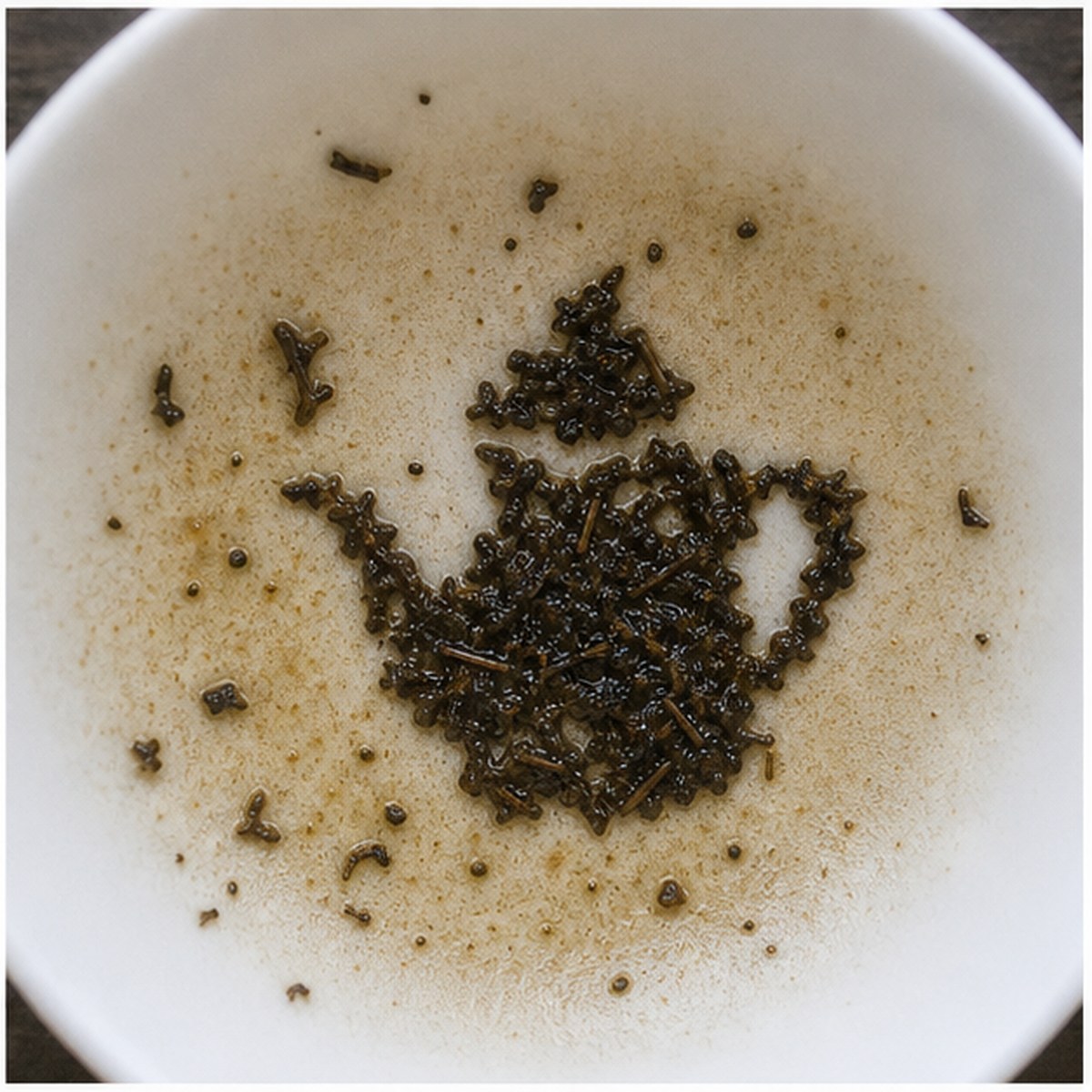 Coffee Pot tea leaves cup variation three