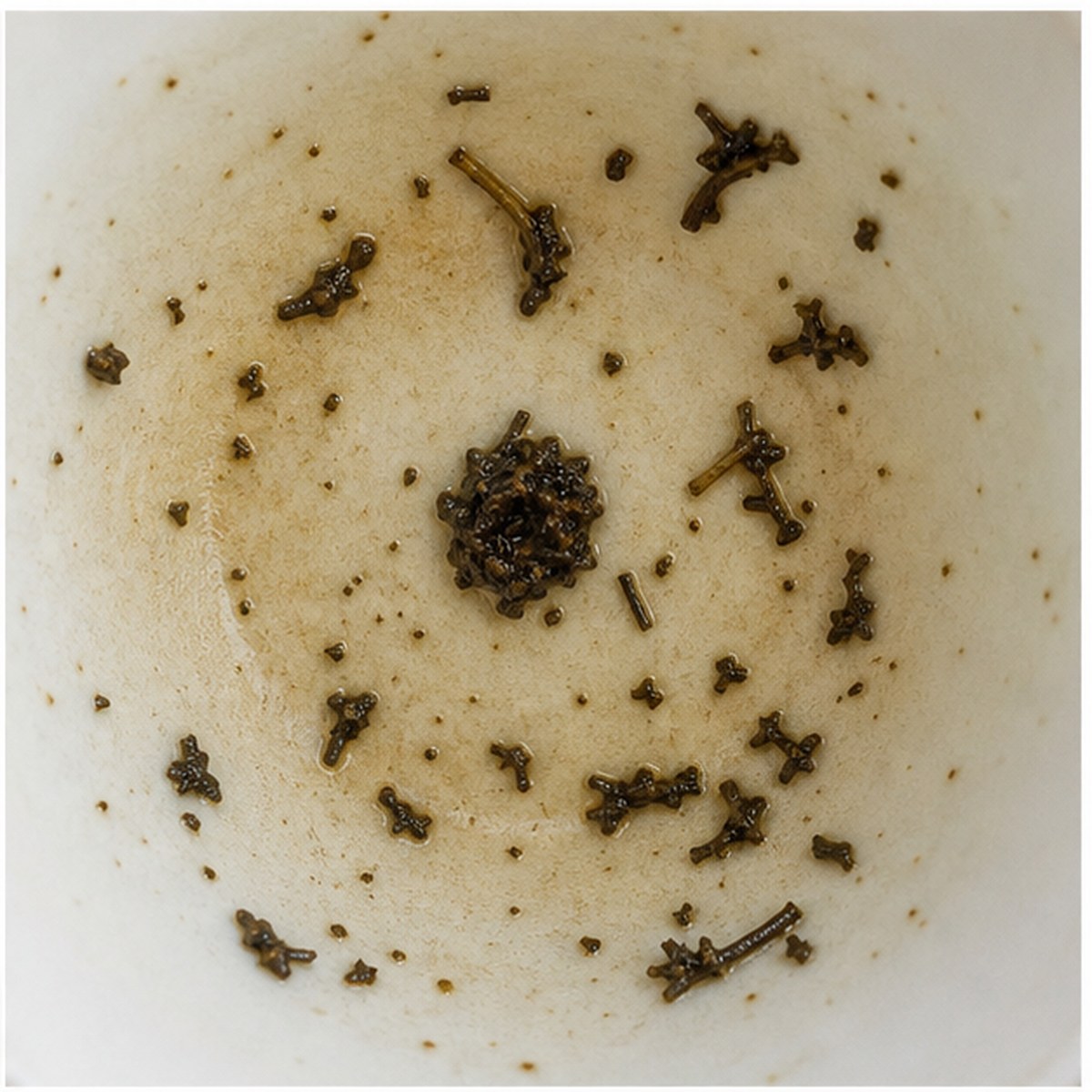 Collar-Stud tea leaves cup variation one