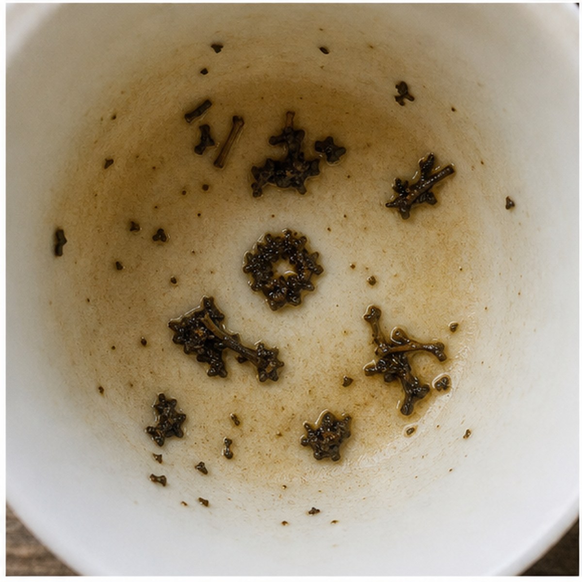 Collar-Stud tea leaves cup variation two