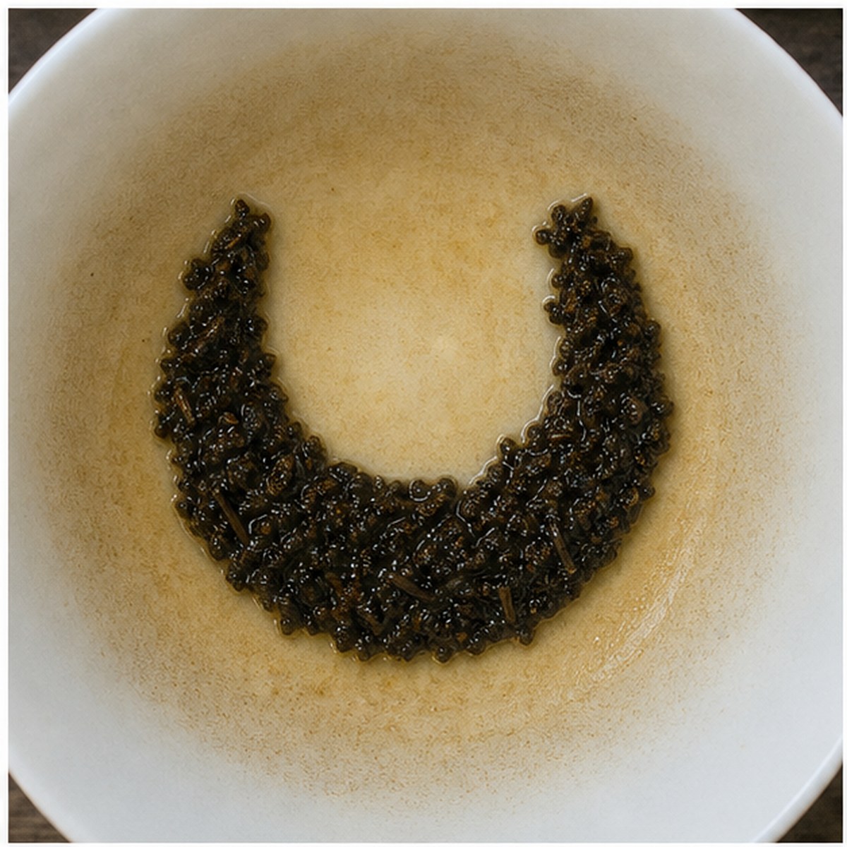 Collar tea leaf reading cup example