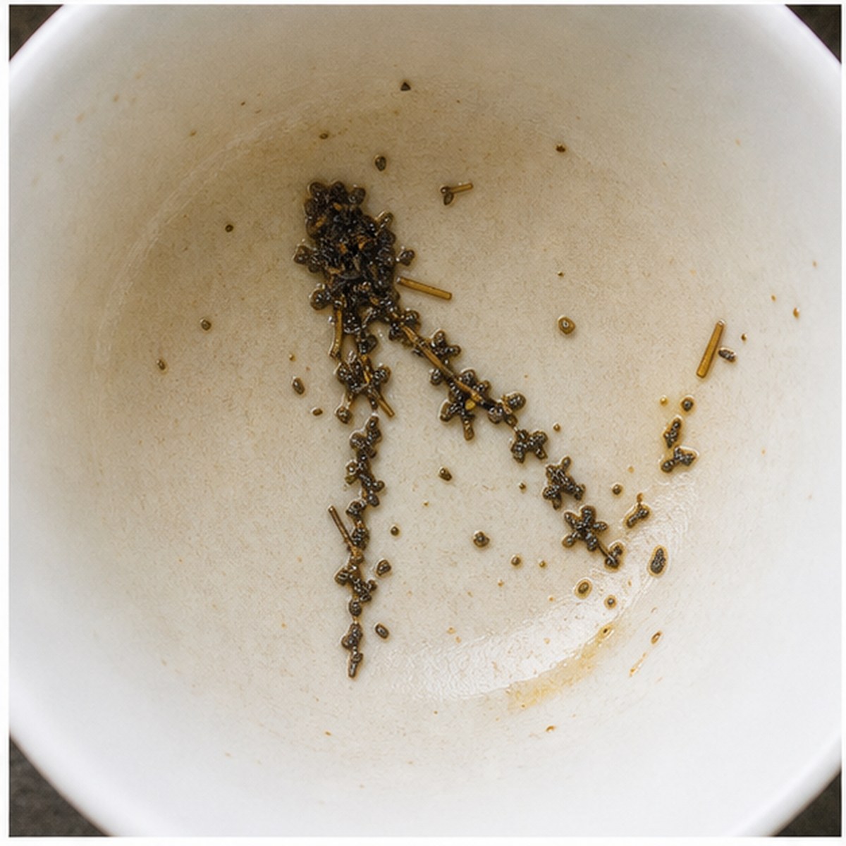 Compasses tea leaves cup variation two