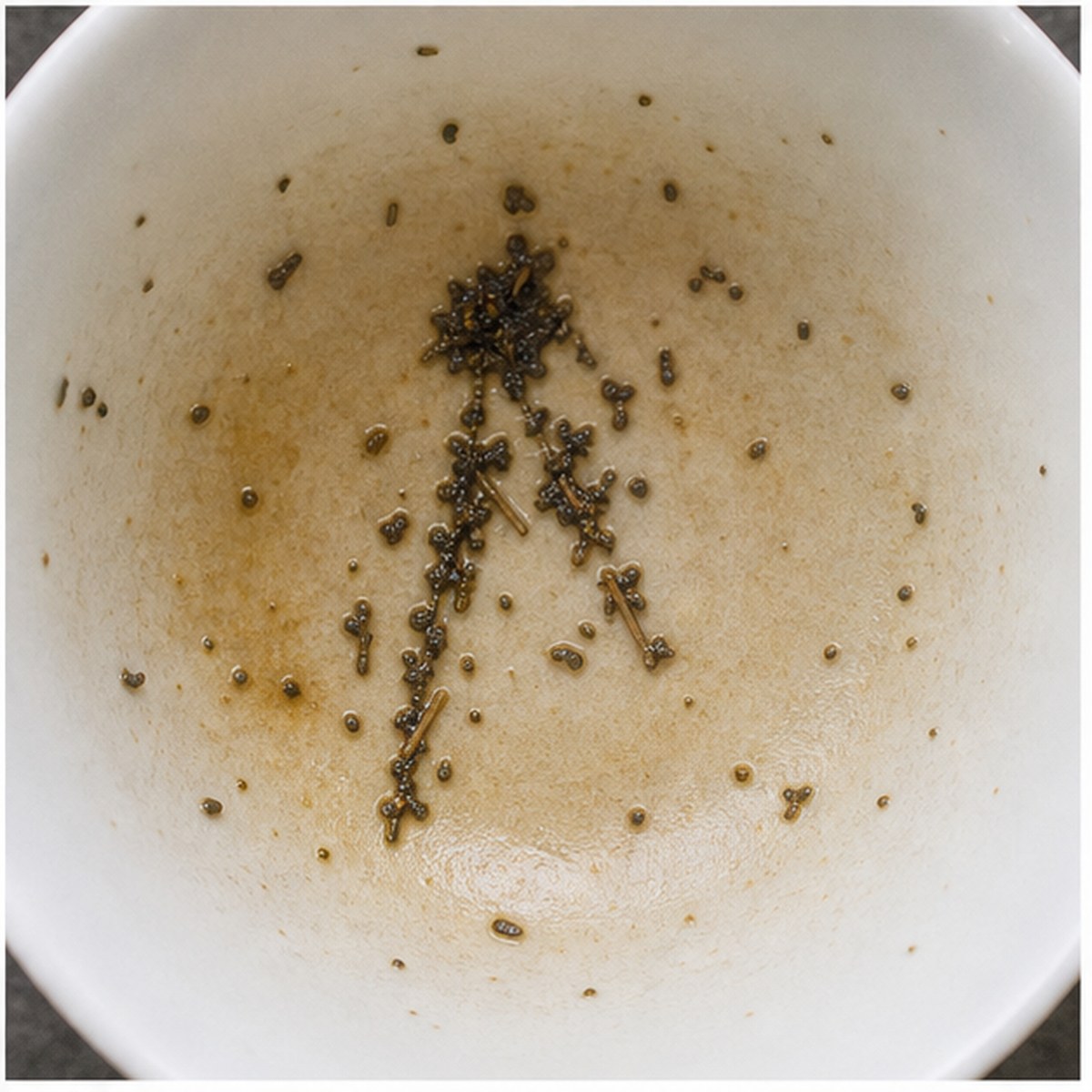 Compasses tea leaves cup variation three