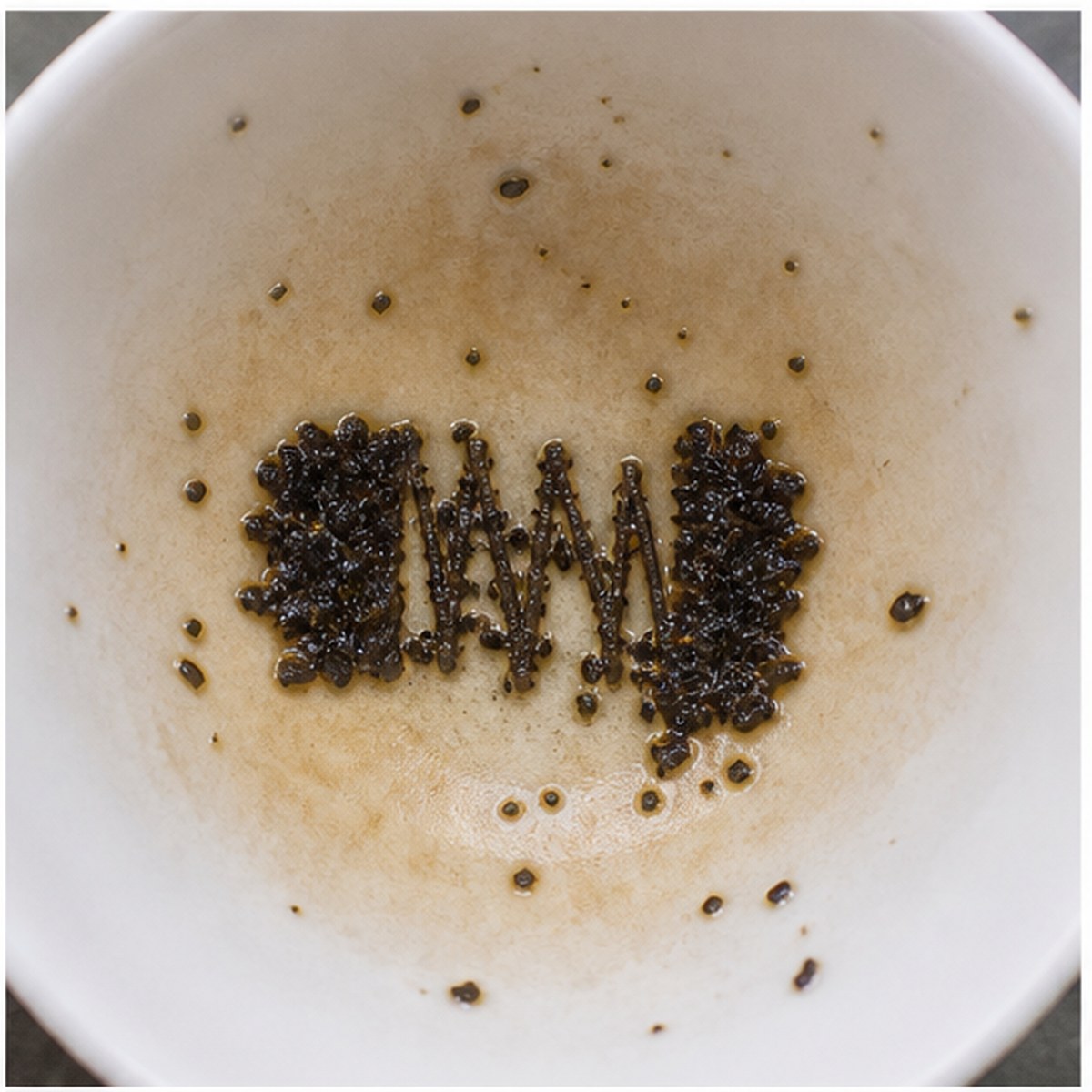 Concertina tea leaves cup variation one