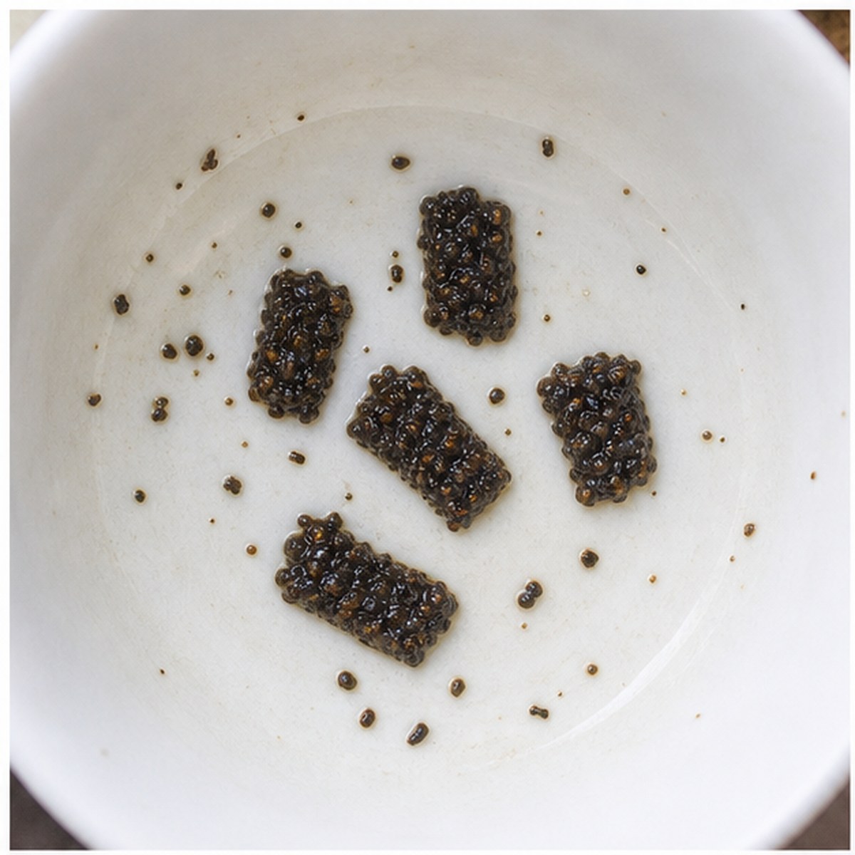 Corks tea leaf reading cup example