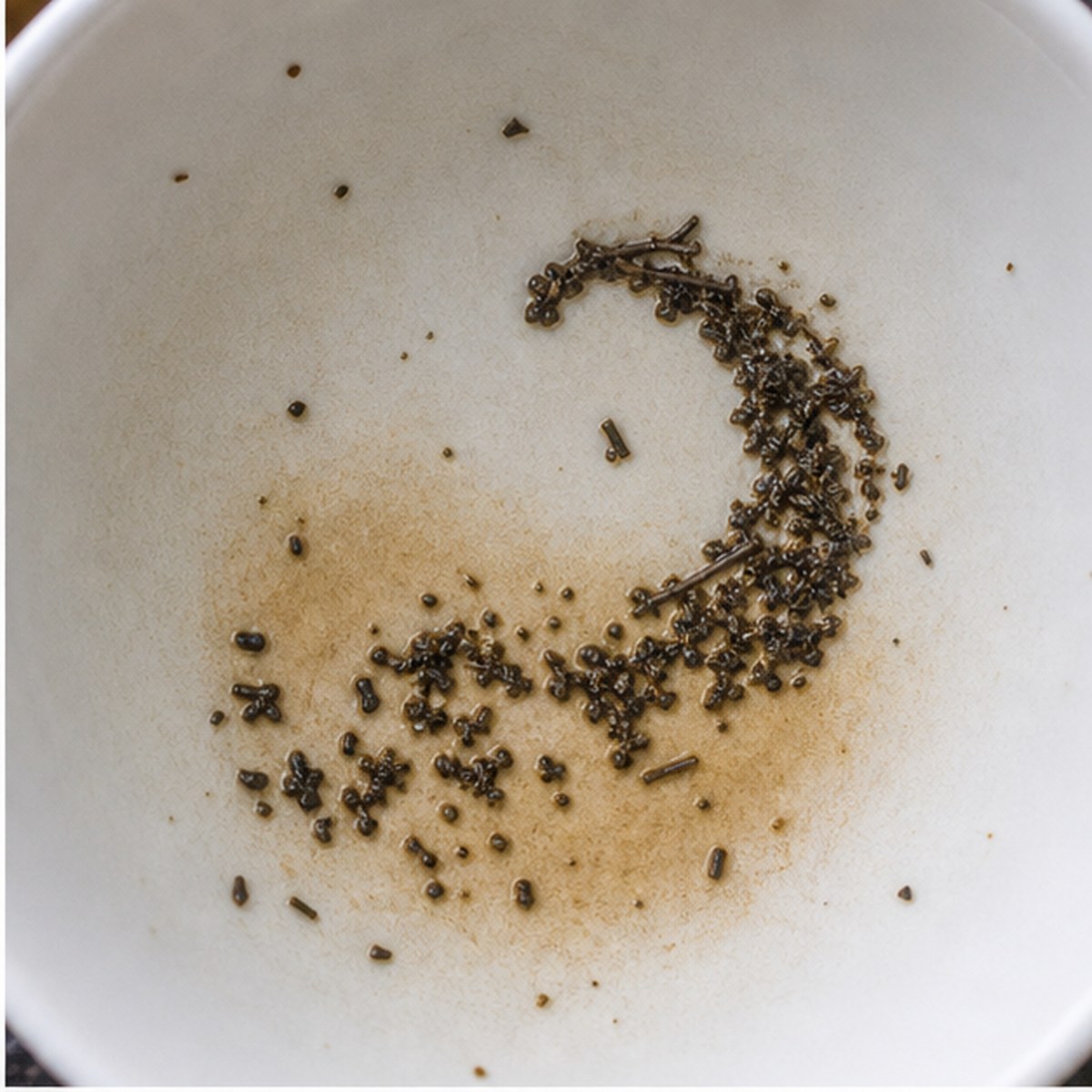 Cornucopia tea leaves cup variation one