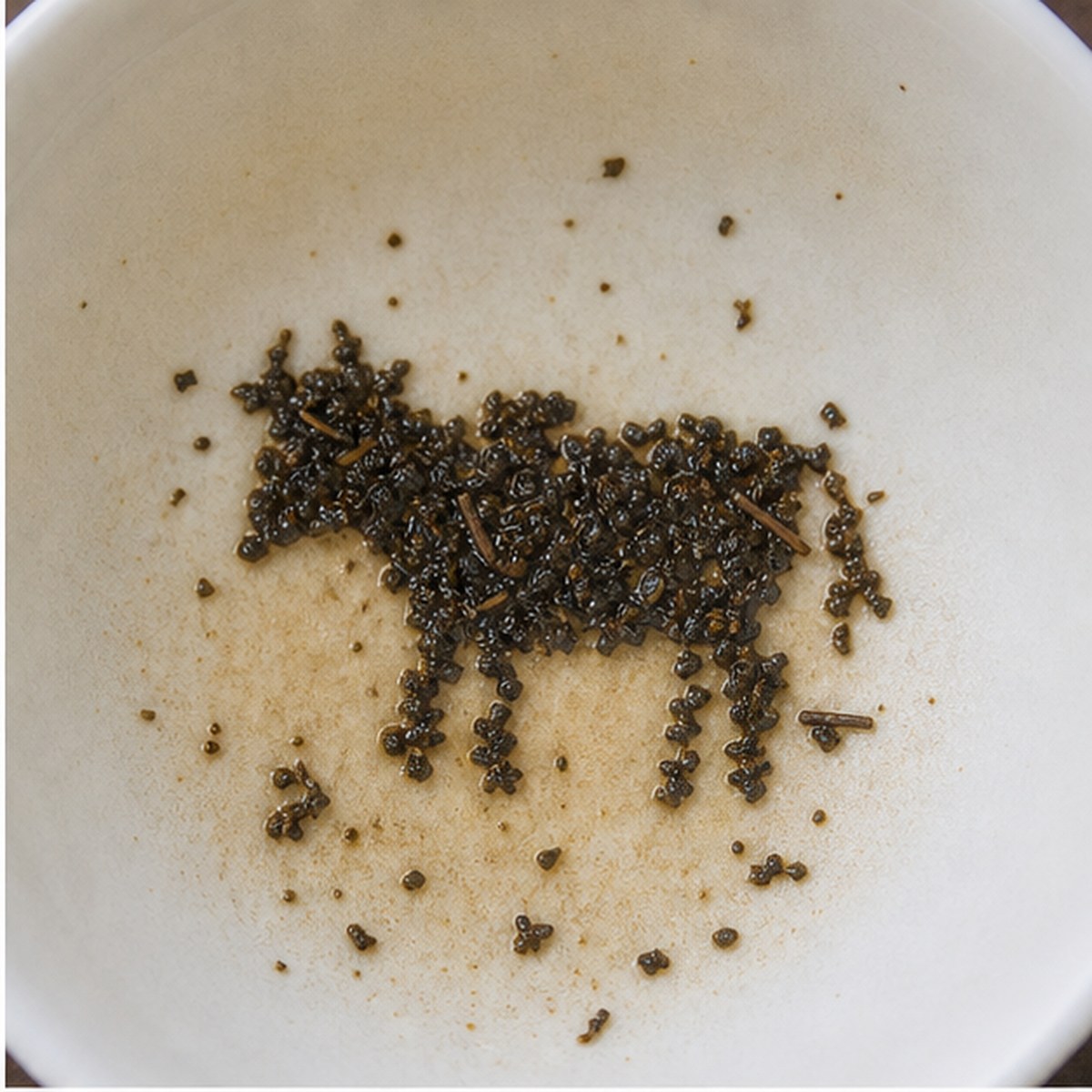 Cow tea leaves cup variation one
