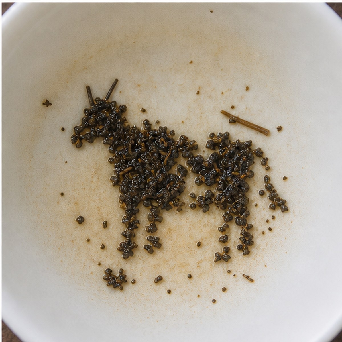 Cow tea leaves cup variation three